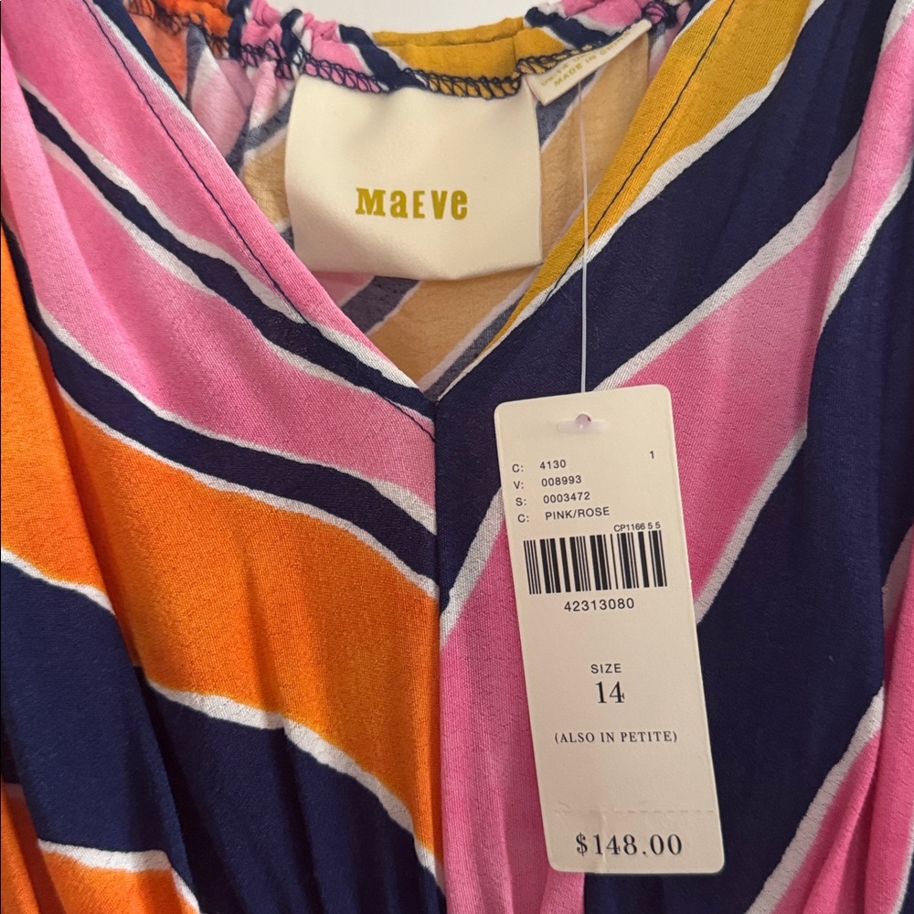 Maeve Finley wide legged Pink and Orange Jumper sz 14 - Picture 2 of 5